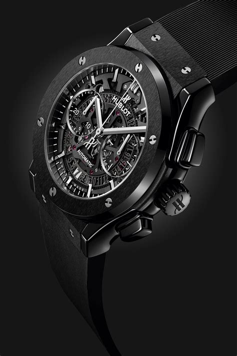 hublot schwarz skeletiert|Classic Fusion Aerofusion Black Magic 45 mm .